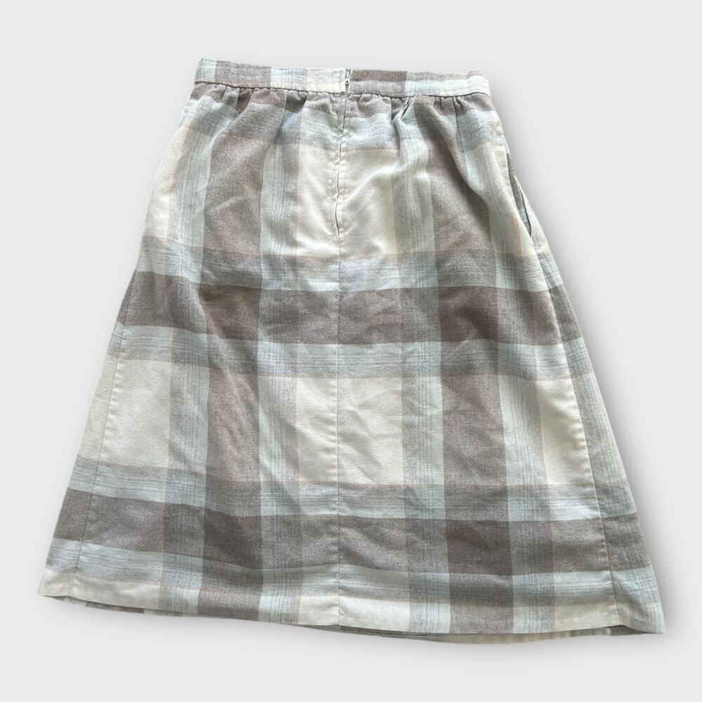 Vintage Skirt Lot XS S M Wool Blend High Waist Midi Cottagecore Preppy Feminine - Picture 3 of 14